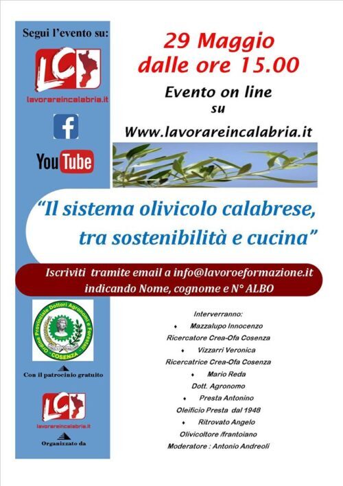 evento olio calabrese maggio 2020
